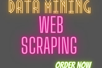 scrape data from websites, PDF files, images