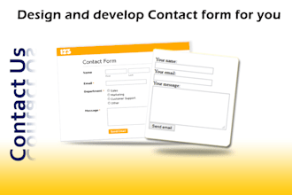 design and develop contact us form