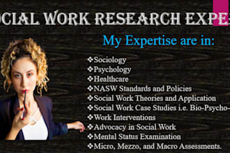 do social work sociology healthcare and psychology content