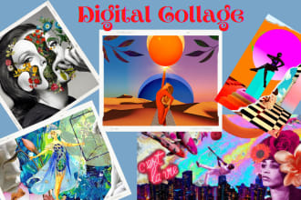 make custom digital collage, photo collage, images collage