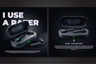 create a product flyer,banner, poster,etc