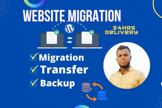 migrate, move, backup, and transfer  website within 30mins