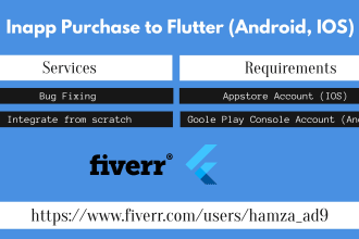 add inapp purchase in your flutter app, android and ios