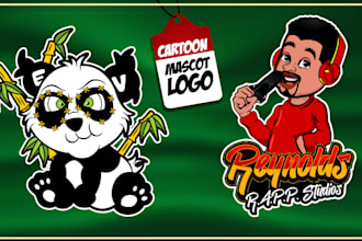draw awesome superhero mascot character and mascot logo