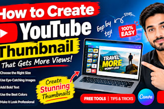 design catchy and attractive thumbnails