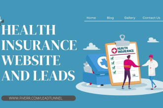 build and generate health life insurance website and leads