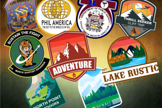 create a patch or graphic design logo military tactical badge or sticker design
