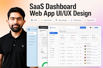 design saas dashboard and admin panel UI UX in figma