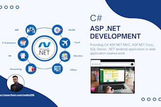 develop asp net, net core application, webapi, sql server