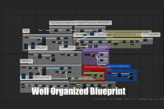 bug fix and create blueprint in unreal engine