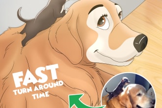 turn your cute dog into disney cartoon