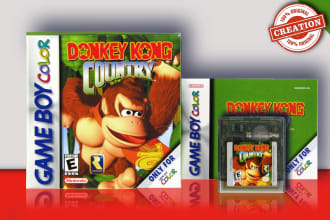 design a gameboy color game cover