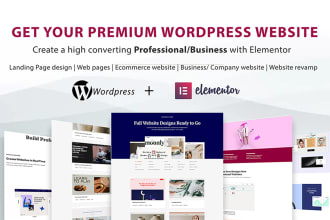 develop  wordpress blog, portfoliowebsite as elementor pro expert