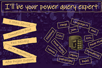 be your power query and power pivot expert