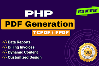 generate PDF by using PHP libraries