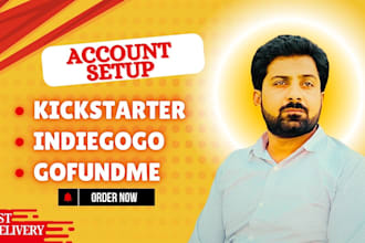 setup crowdfunding campaign account fundraising projects kickstarter indiegogo
