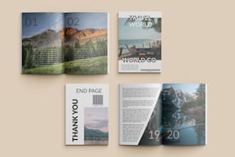design magazine booklet  company profile annual report magazine cover