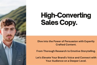 craft high converting sales copy with my expert copywriting