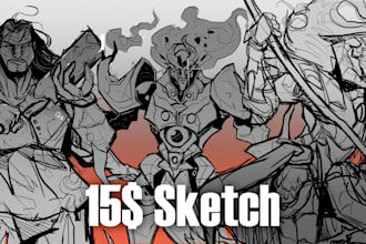 do a sketch for any type of character just for you