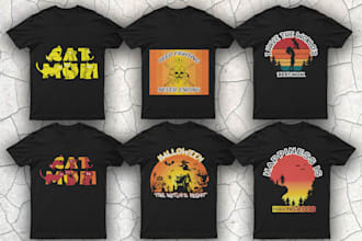 do custom illustration t shirt and bulk t shirt designs