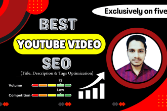 do best youtube video seo, grow channel and rank video at top results