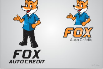 give a cartoon and mascot logo design in 1 day