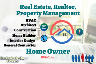 do home owner, real estate, property management leads