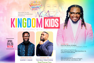 design a creative church flyer or event flyer