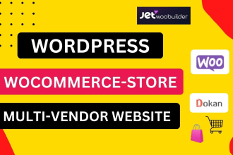 build ecommerce wordpress website and woocommerce online store