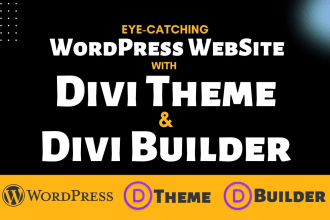 build divi wordpress website using divi theme and divi builder