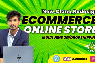 build or copy clone ecommerce website online store with woocommerce