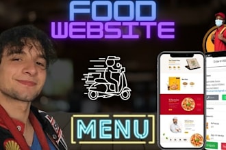 do a modern and elegant web design for your restaurant