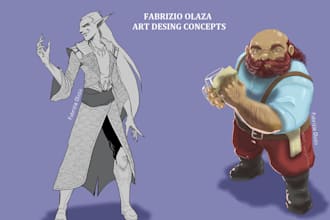 your character to art books