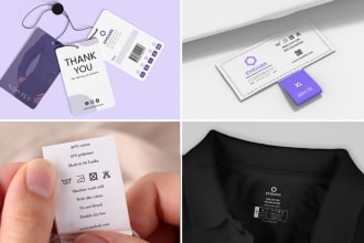 design hang tags, neck labels , clothing labels
