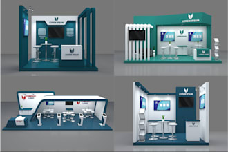 booth exhibition, virtual booth exhibition and trade show and event