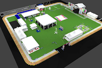 booth exhibition tent and trade show floorplan and event