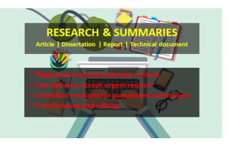 provide quality research articles and summaries