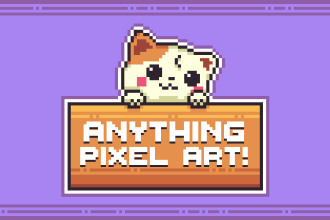 create pixel art asset, tileset, sprite, background, etc