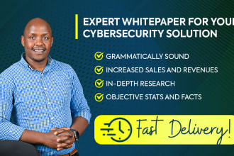 write expert whitepapers for your cybersecurity solutions
