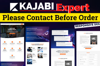 build kajabi landing page, kajabi website