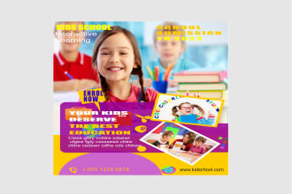 design kids summer camp flyers, sports camp,  school flyers