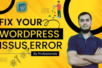 fix wordpress fix wordpress issues fix wordpress bug fix woocommerce fix website