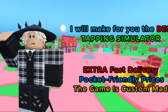 professionally develop a tapping simulator game on roblox