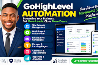 be ghl expert to setup gohighlevel funnel go high level workflow and automation