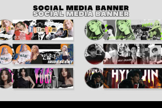design awesome twitch, youtube, and social media banner