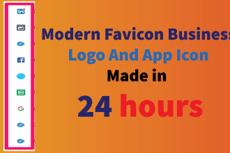 design modern favicon, business logo and app icon