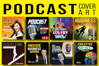 design a unique podcast cover art