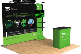 design noticeable backdrop trade show banner