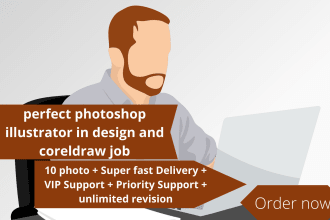 perfect photoshop, illustrator, indesign and coreldraw job