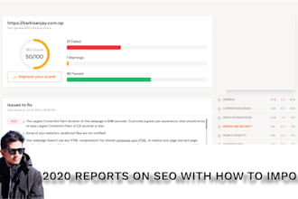 provide SEO audit report with competitor list